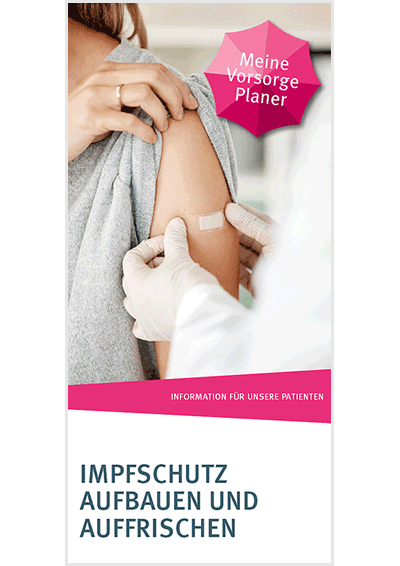 Flyer-Titel zum Thema Impfen