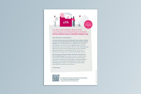 Poster ePA: Diese daten stellt unsere Praxis ein