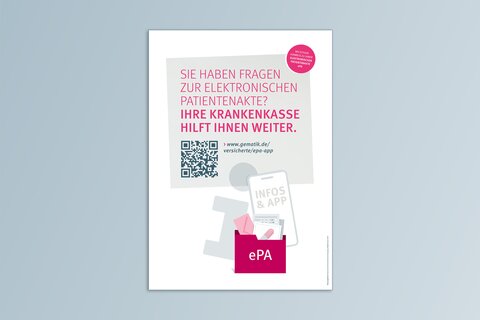 Poster ePA: Unsere Praxis steht demnächst für Sie bereit